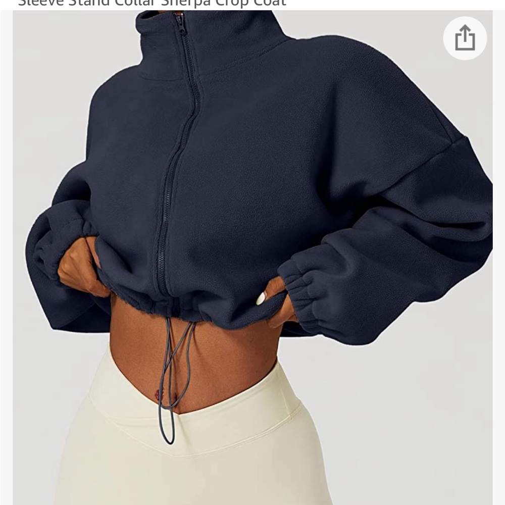 🆕 Zip up cropped hoodie